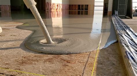 weight of gypcrete floor topping.